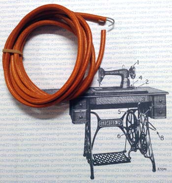 For Vintage Treadle Parts Peddling Sewings Machine 4mm Leather Belt Useful